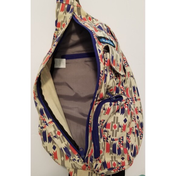 KAVU Sling Bag Crossbody BOHO Aztec Southwestern Adjustable Large Travel - Picture 6 of 7